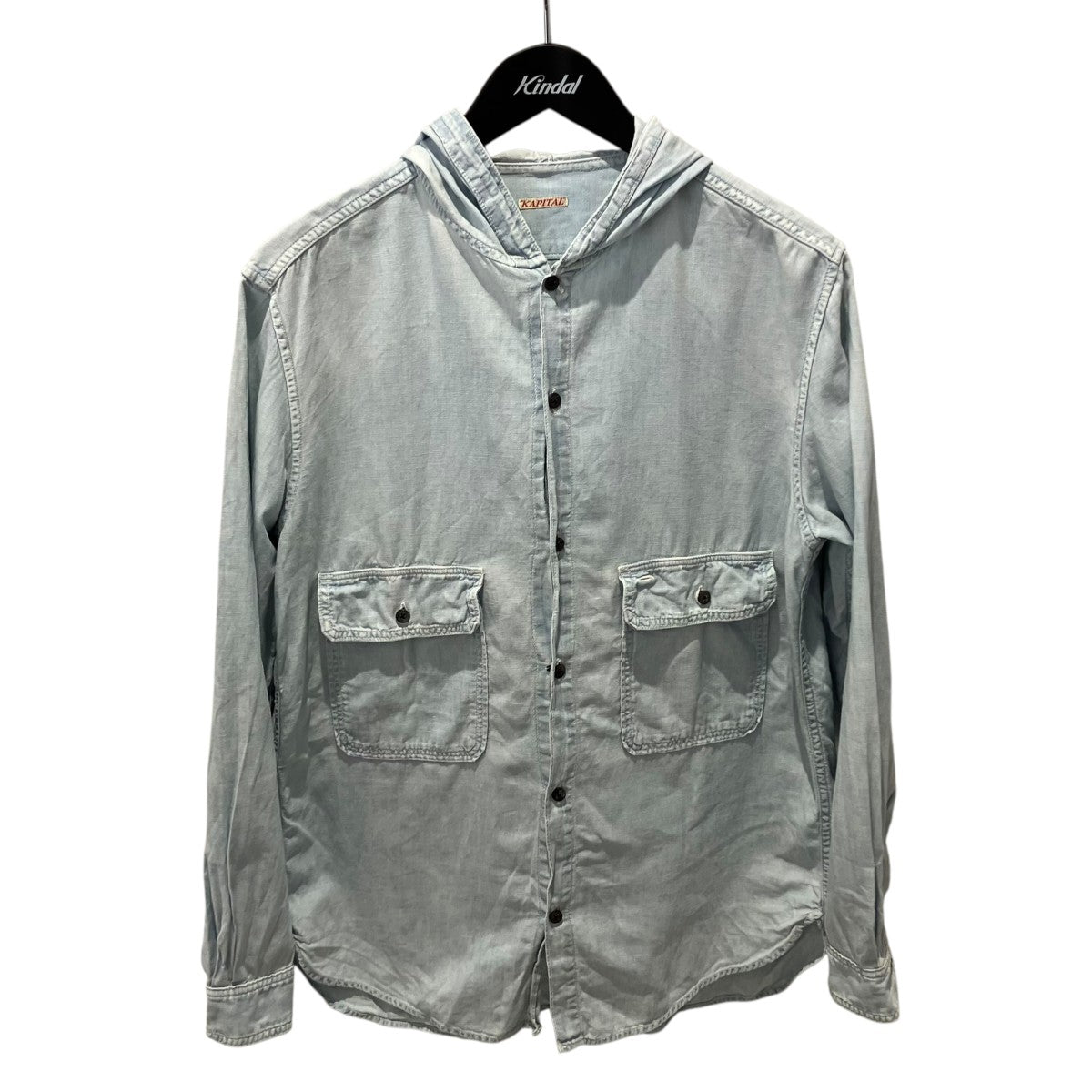 KAPITAL フーデッドデニムシャツデニムシャツ 古着・中古-1枚目のアイテム画像