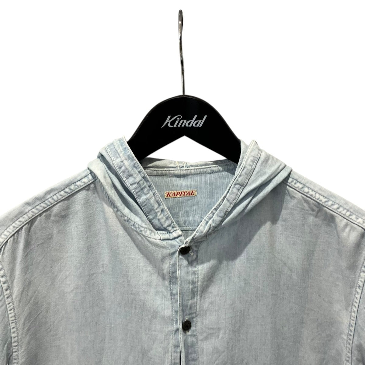 KAPITAL フーデッドデニムシャツデニムシャツ 古着・中古-3枚目のアイテム画像