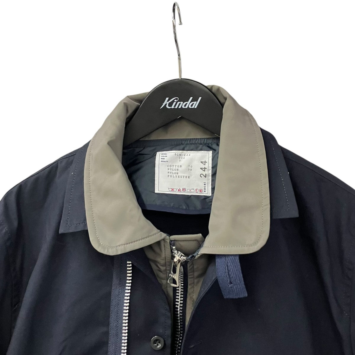 sacai 25AWCotton Nylon Oxford BlousonSCM-244 古着・中古-3枚目のアイテム画像