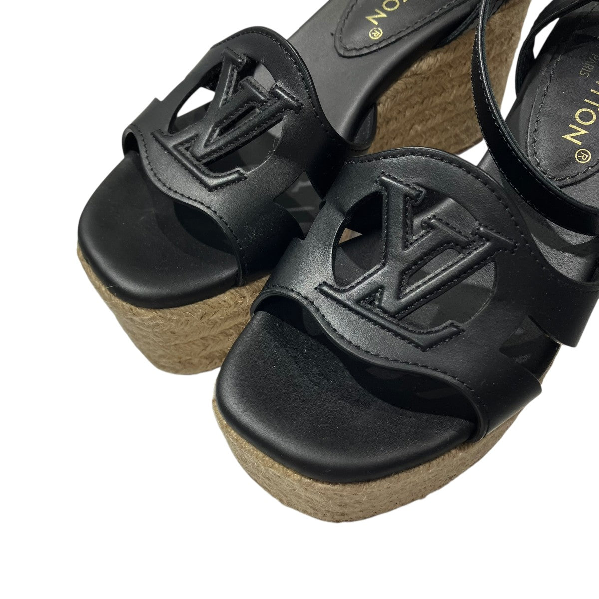 LOUIS VUITTON LVイソラライン エスパドリーユ ウェッジソールサンダル 古着・中古-4枚目のアイテム画像