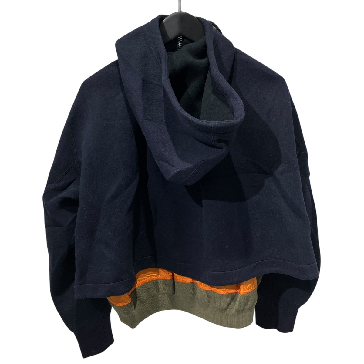 sacai 26SSSponge Sweat x Nylon Twill HoodieジップパーカーSCW-344 古着・中古-2枚目のアイテム画像