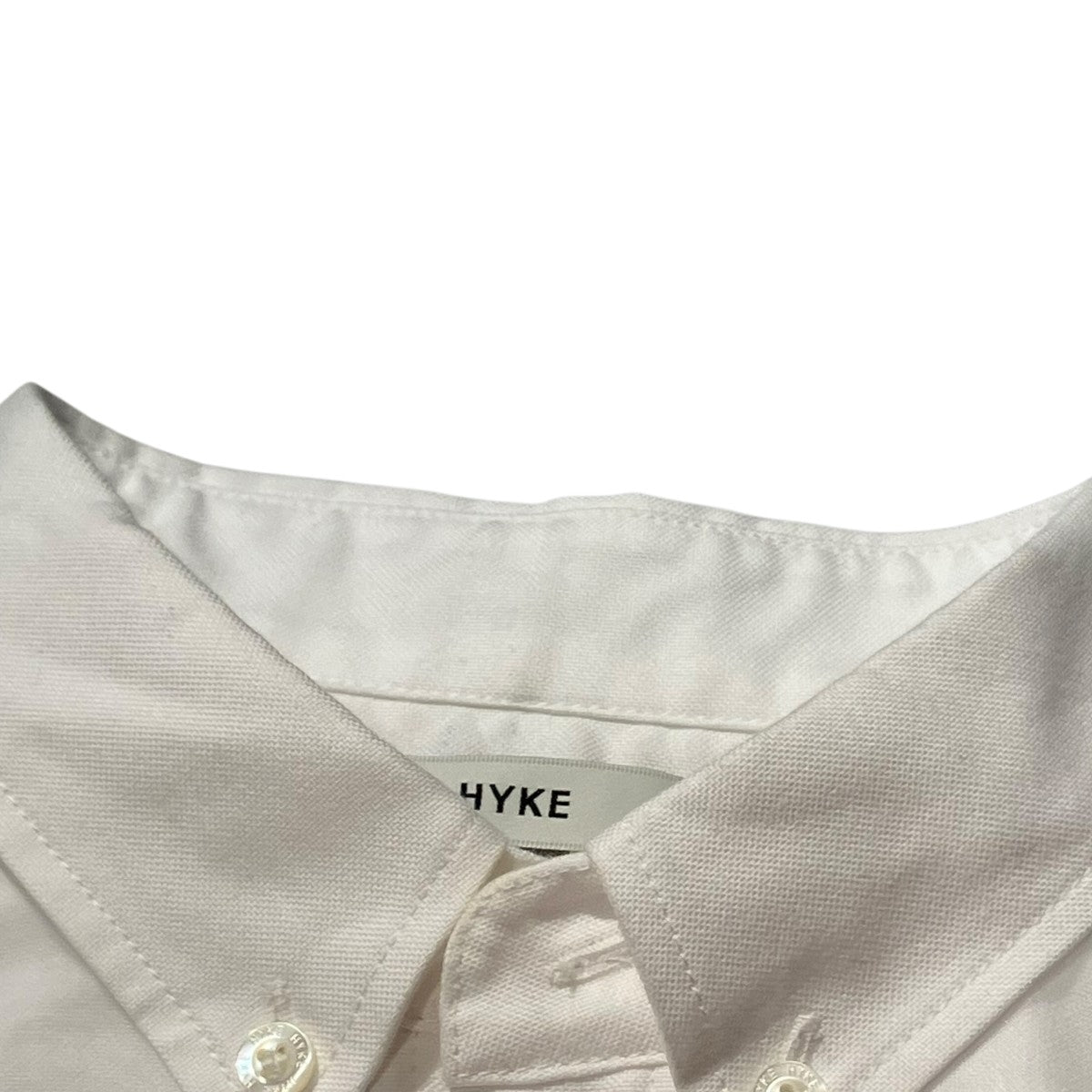 HYKE 25AWLAYERED OXFORD SHEER SHIRTボタンダウンシャツ252-15247 古着・中古-7枚目のアイテム画像