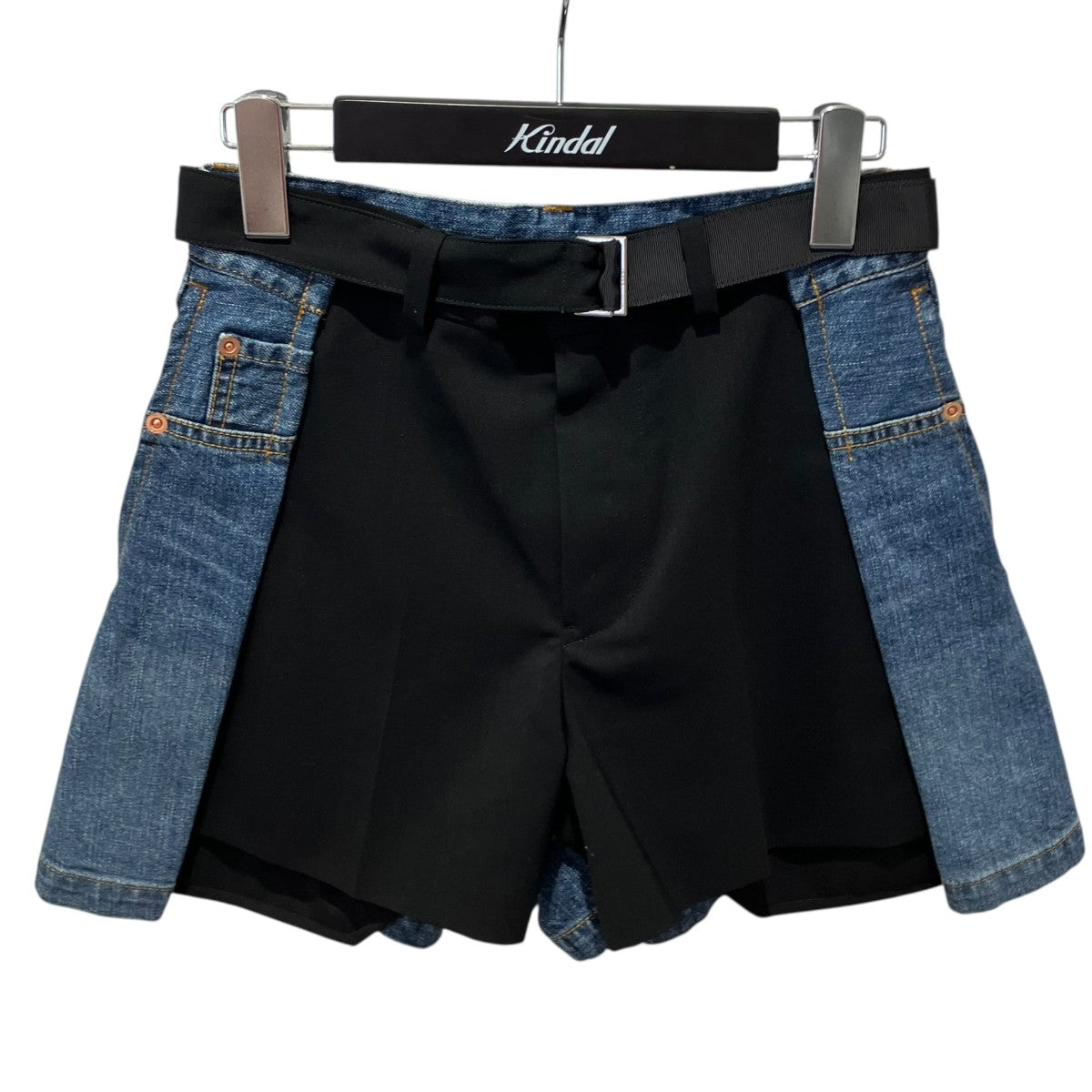 sacai 26SSWool Suiting x Denim Shortsショートパンツ26-08435 古着・中古-1枚目のアイテム画像