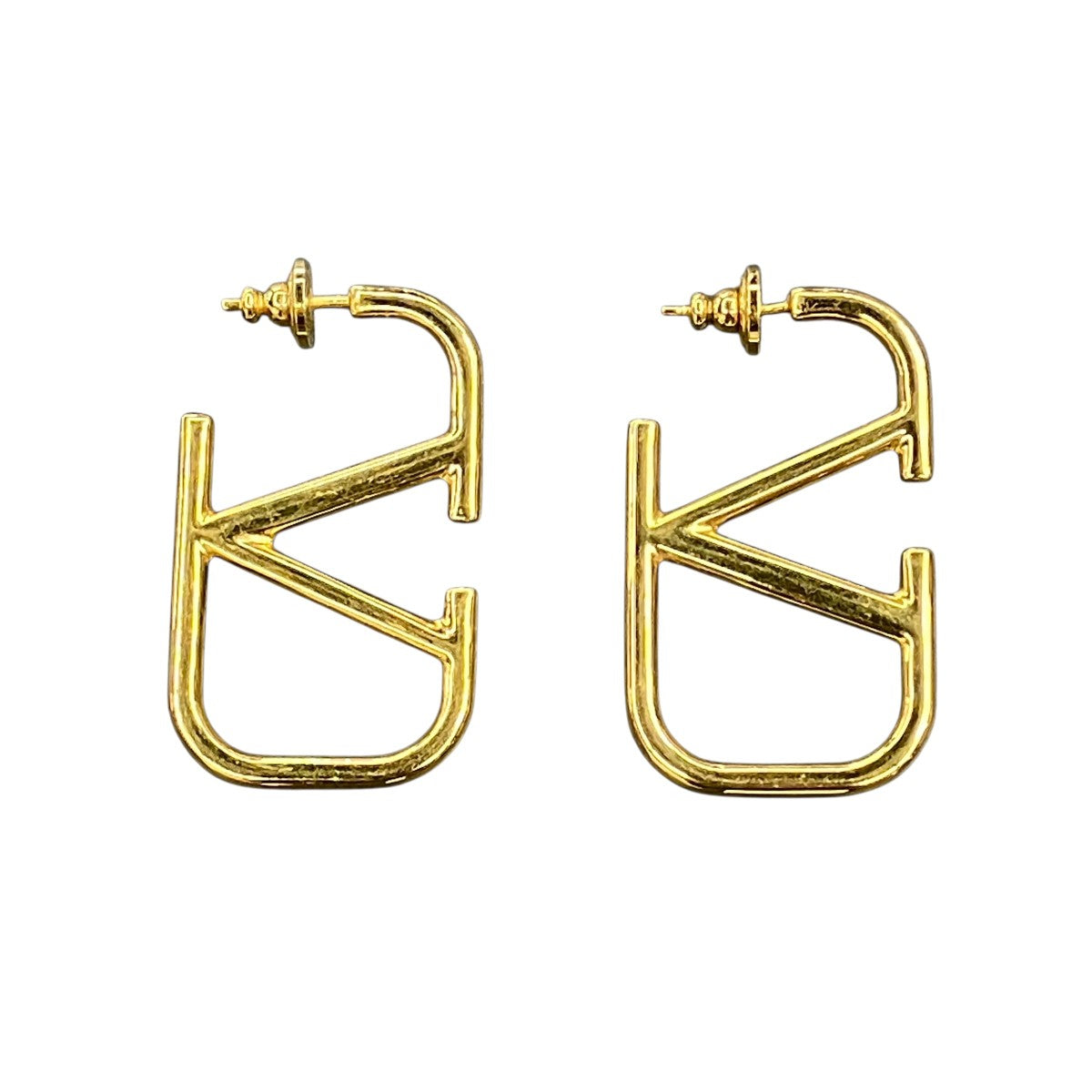 VALENTINO Vロゴシグネチャーメタルピアス 古着・中古-1枚目のアイテム画像