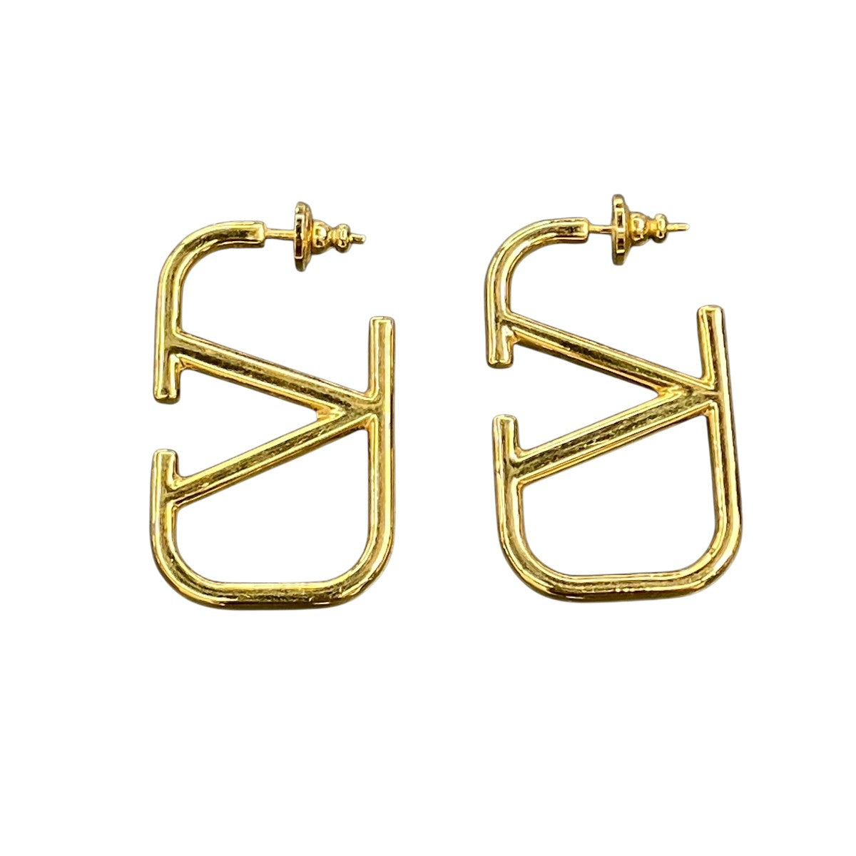 VALENTINO Vロゴシグネチャーメタルピアス 古着・中古-2枚目のアイテム画像