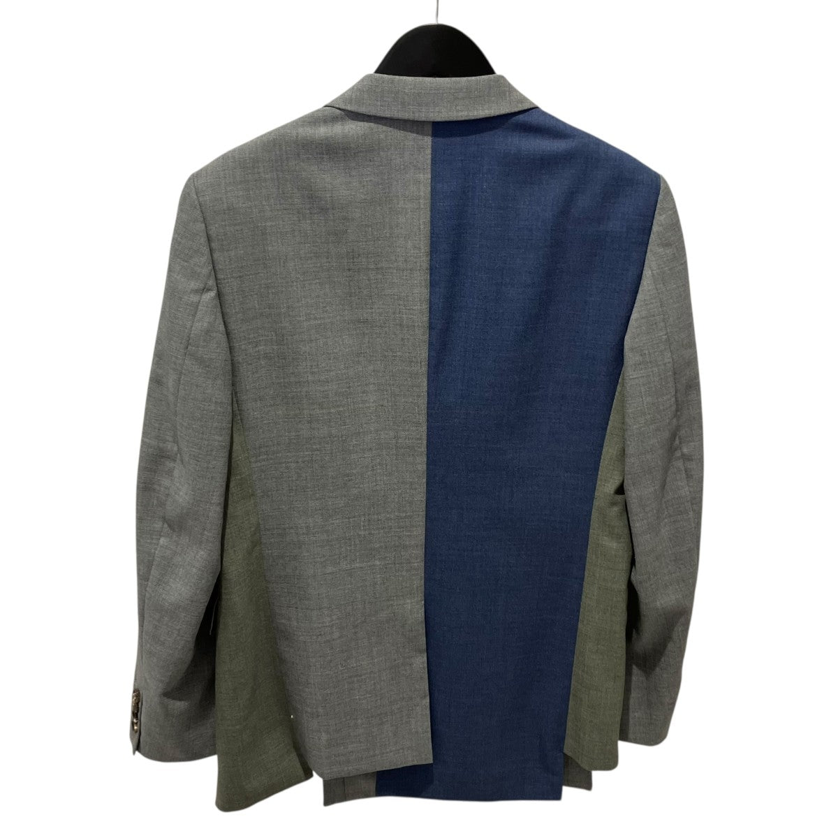 COMME des GARCONS HOMME DEUX 23SSドッキング加工 3Bウールテーラードジャケットdk-j031 古着・中古-2枚目のアイテム画像