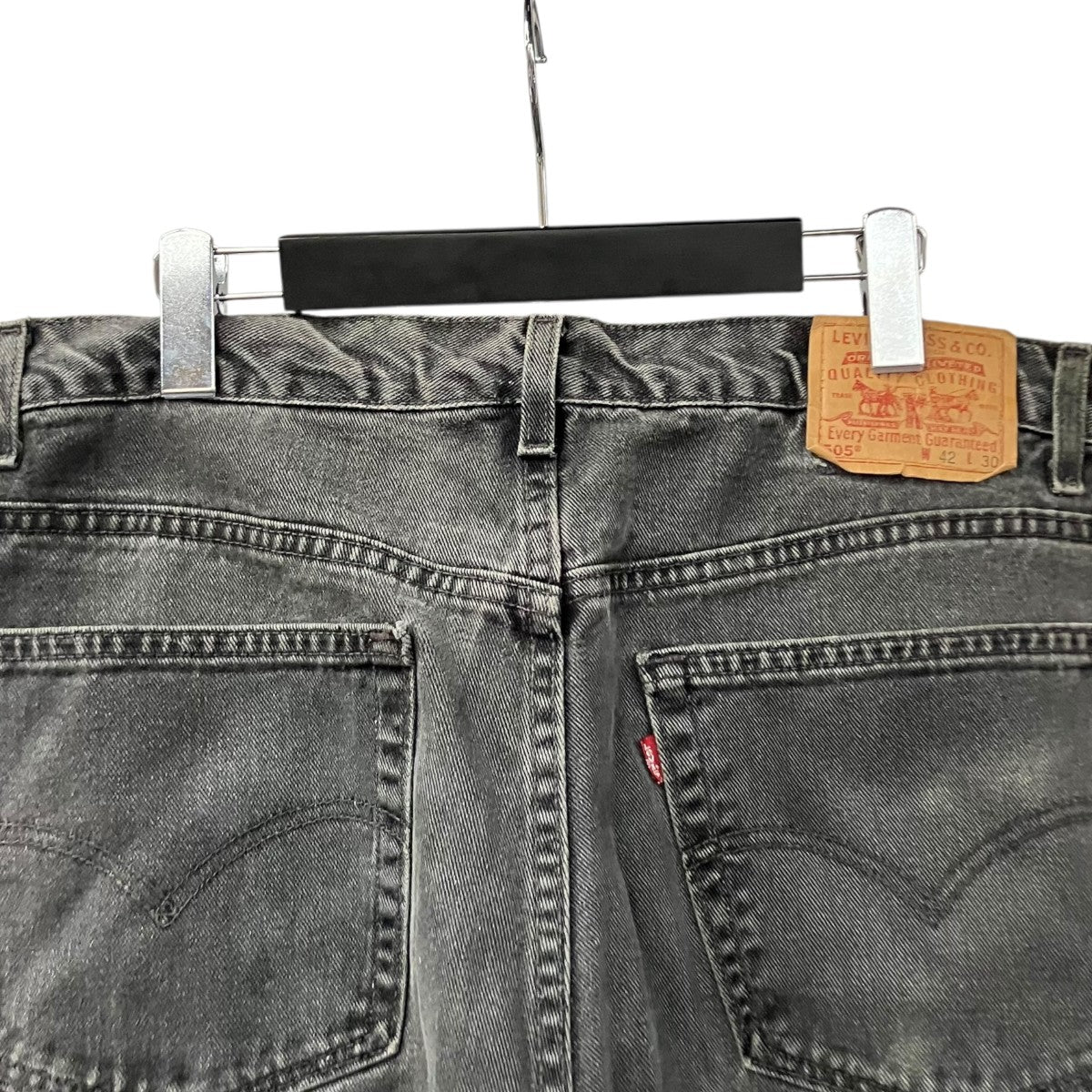 LEVI’S 505 USA製ブラックデニム00505-0260 古着・中古-5枚目のアイテム画像