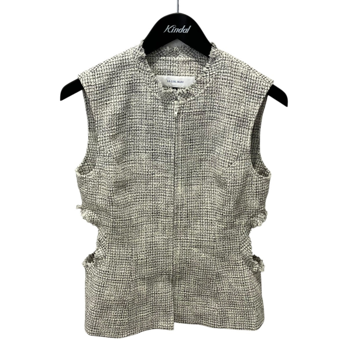 LE CIEL BLEU Tweed Topツイードブラウス26A63203 古着・中古-1枚目のアイテム画像