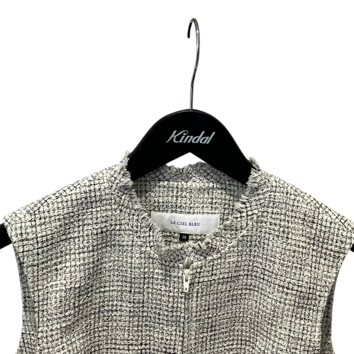 LE CIEL BLEU Tweed Topツイードブラウス26A63203 古着・中古-3枚目のアイテム画像