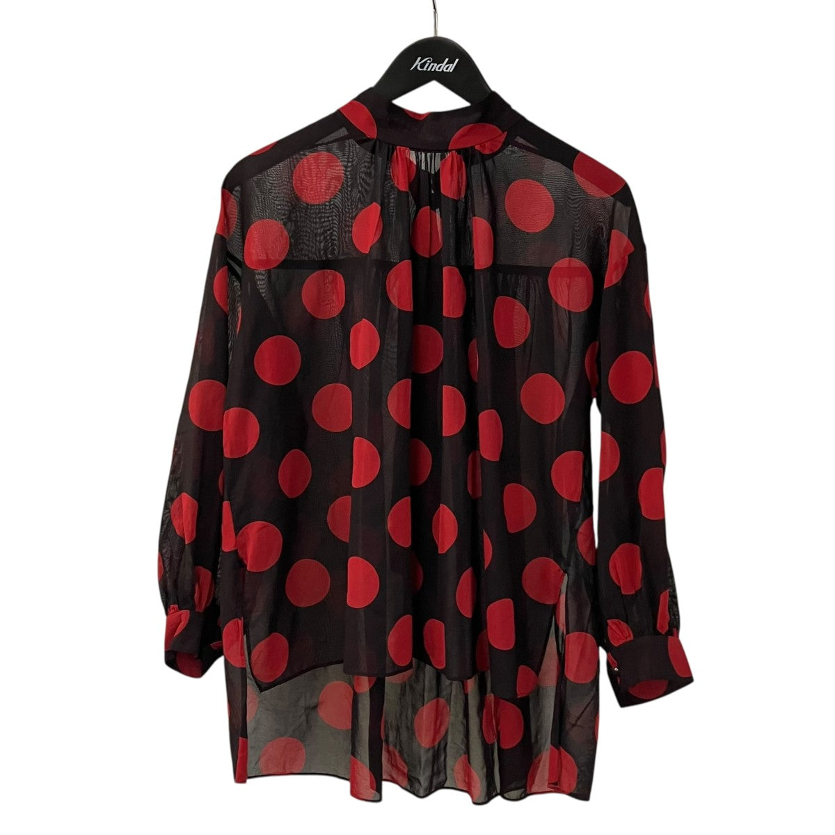 TOMORROW LAND collection ラルジュドットプリントバックリボンブラウス14-01-44-01104 古着・中古-1枚目のアイテム画像