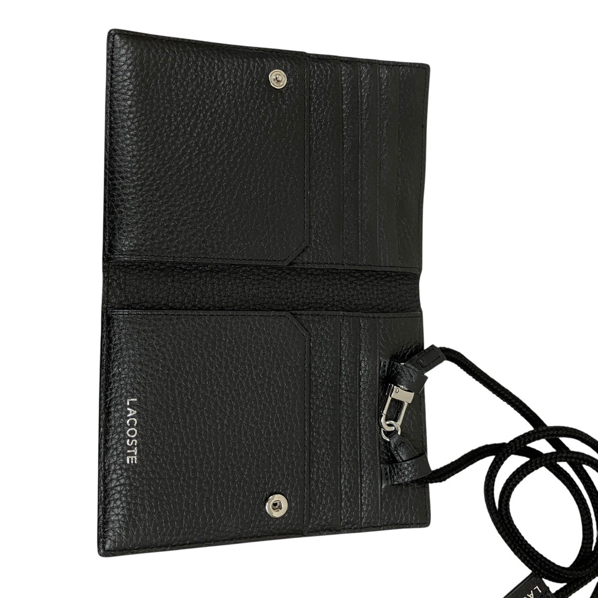 LACOSTE ウィズアクロックカードアンドモバイルケースショルダーバッグ 古着・中古-4枚目のアイテム画像
