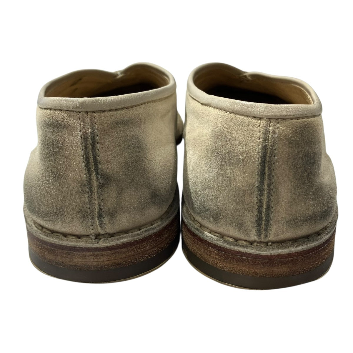 LEMAIRE PIPED CREPE SLIPPERSスクエア トゥ レザーシューズ 古着・中古-5枚目のアイテム画像