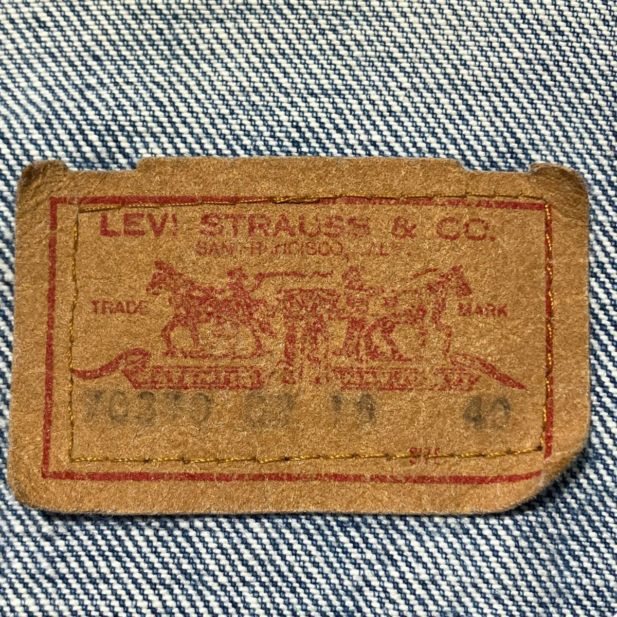 LEVI’S ボタン裏276 ﾌﾗﾝｽ製／ﾕｰﾛﾘｰﾊﾞｲｽデニムジャケット70370-0216 古着・中古-5枚目のアイテム画像