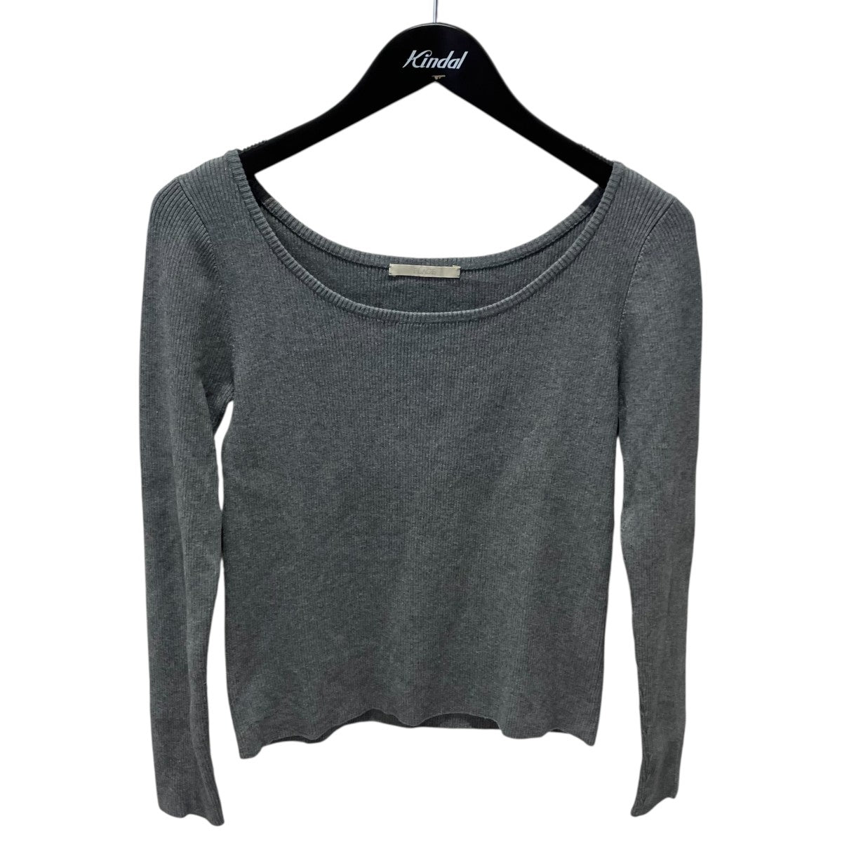 Plage 25SSRound Neck Rib ニット25080922100010 古着・中古-1枚目のアイテム画像