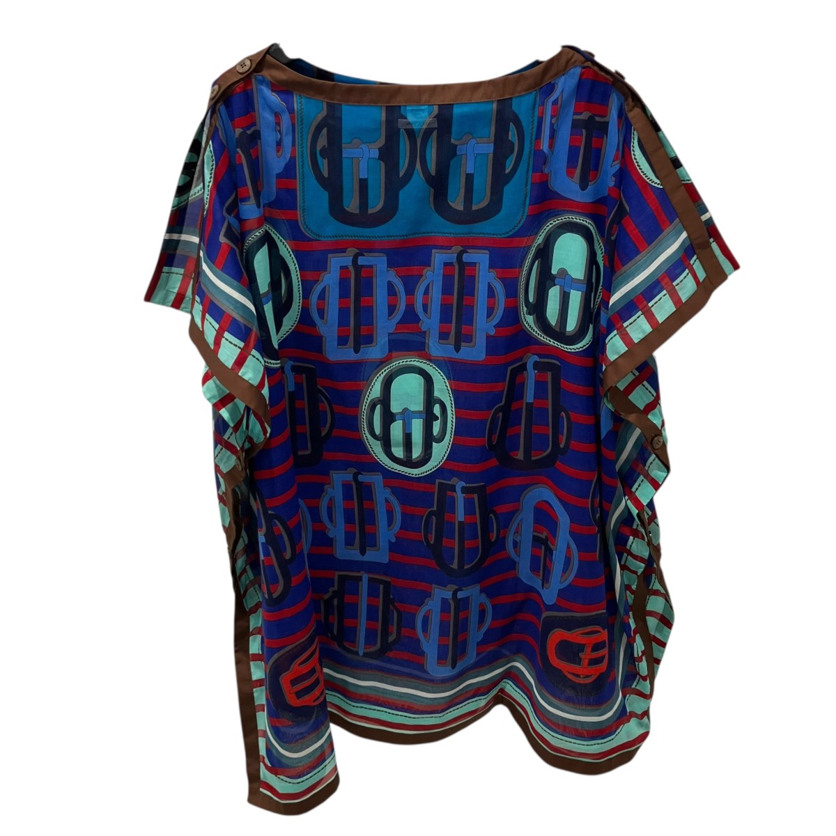 HERMES TUNIQUE T2 BLEU MYKONOSチュニック923508DIT200 古着・中古-2枚目のアイテム画像
