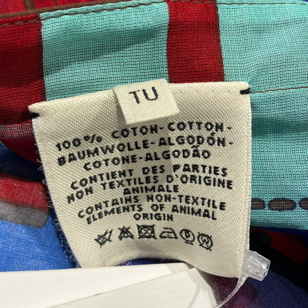 HERMES TUNIQUE T2 BLEU MYKONOSチュニック923508DIT200 古着・中古-4枚目のアイテム画像