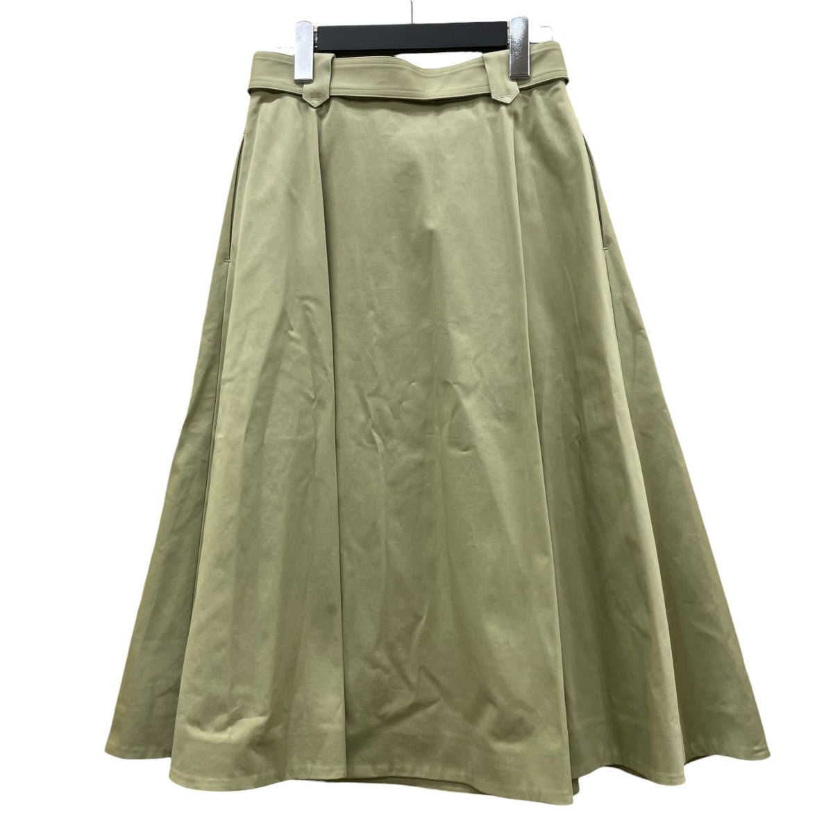 Drawer フロントベルトコットンスカートフレアスカート ロングスカート6524-299-1297 古着・中古-2枚目のアイテム画像