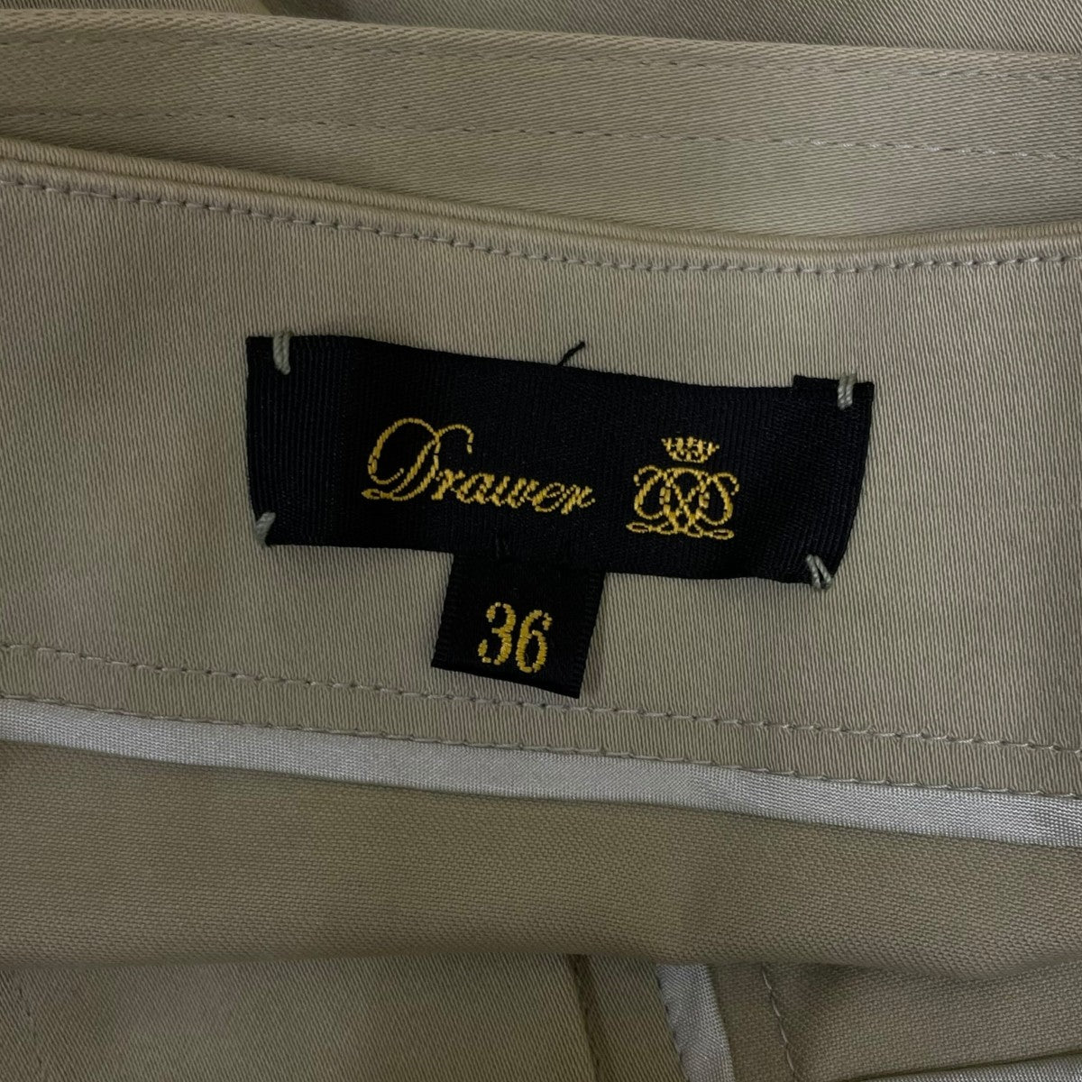 Drawer フロントベルトコットンスカートフレアスカート ロングスカート6524-299-1297 古着・中古-5枚目のアイテム画像