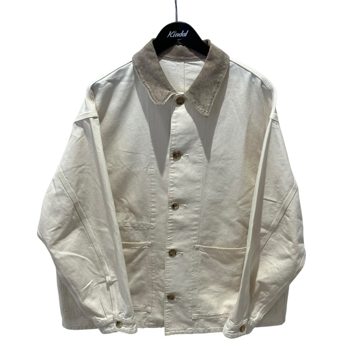 H BEAUTY＆YOUTH ＜H＞フェード レザーカラー カバーオール 21225-2-000005 古着・中古-1枚目のアイテム画像