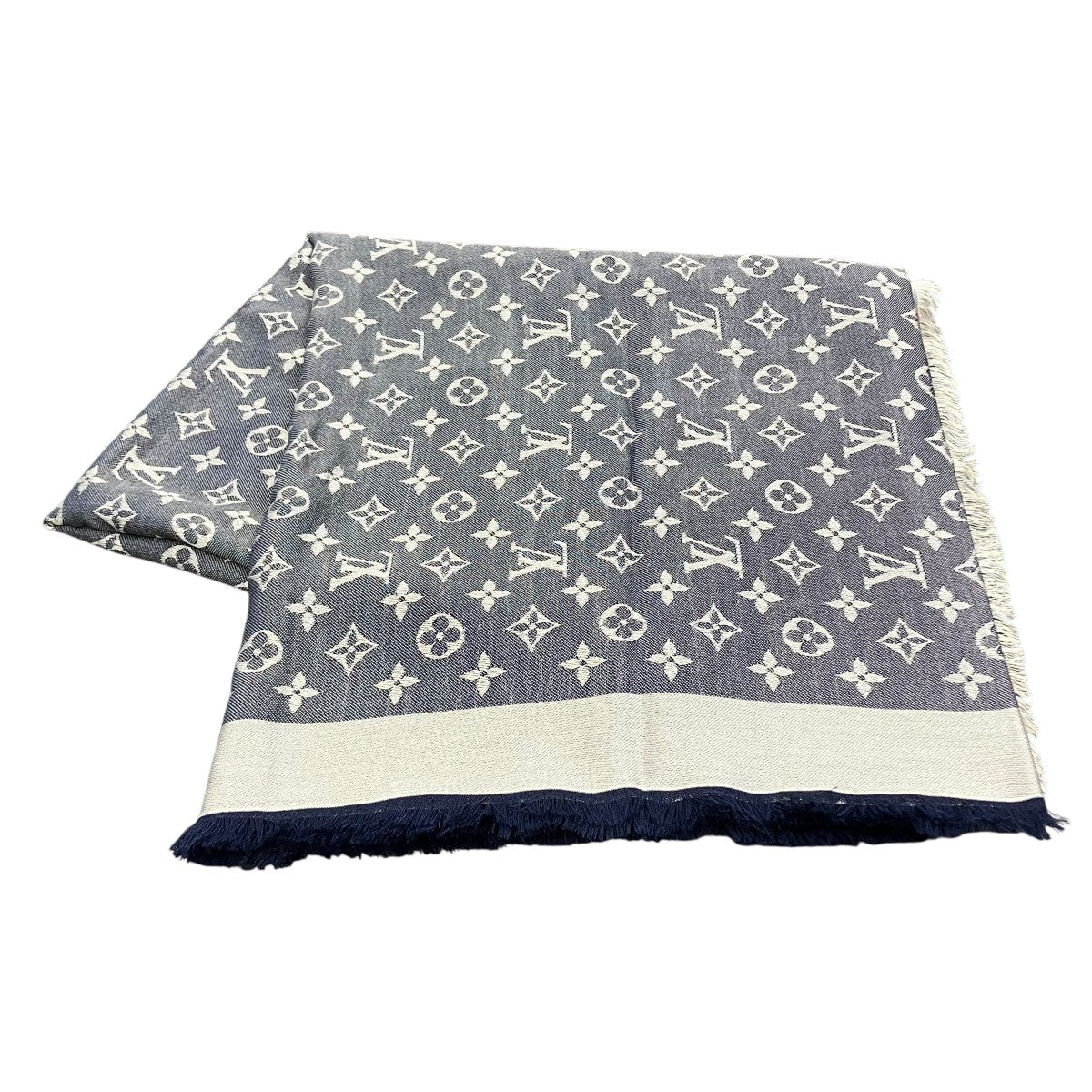 LOUIS VUITTON ショール モノグラム デニムM71376 古着・中古-1枚目のアイテム画像