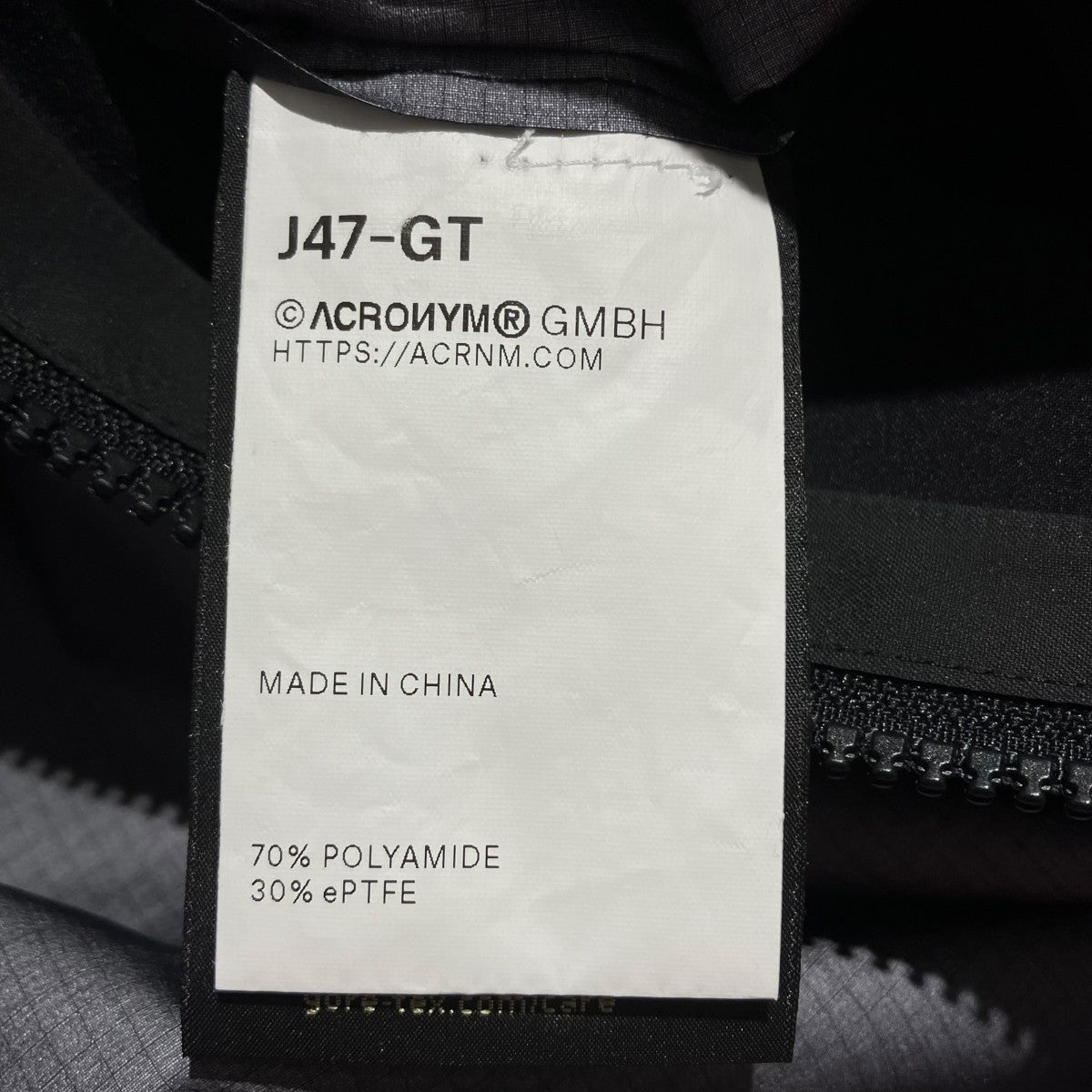 ACRONYM 3L Gore-TexR Pro Interops Jacket (J47-GT)マウンテンパーカーJ47-GT 古着・中古-6枚目のアイテム画像