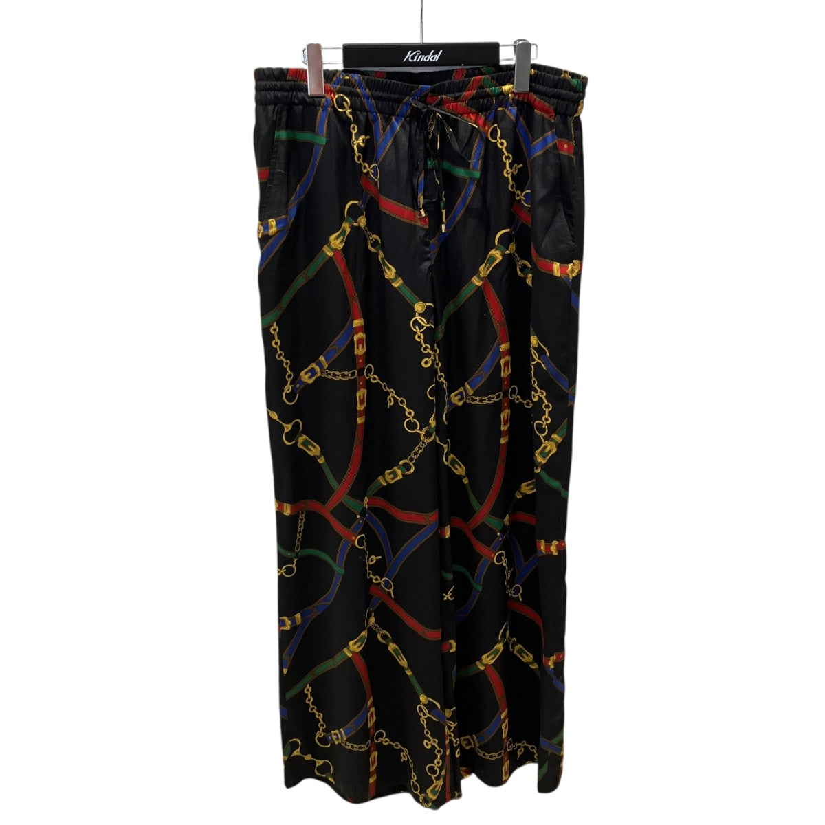 LAUREN RALPH LAUREN チェーンスカーフ柄イージーパンツワイドパンツ 古着・中古-1枚目のアイテム画像