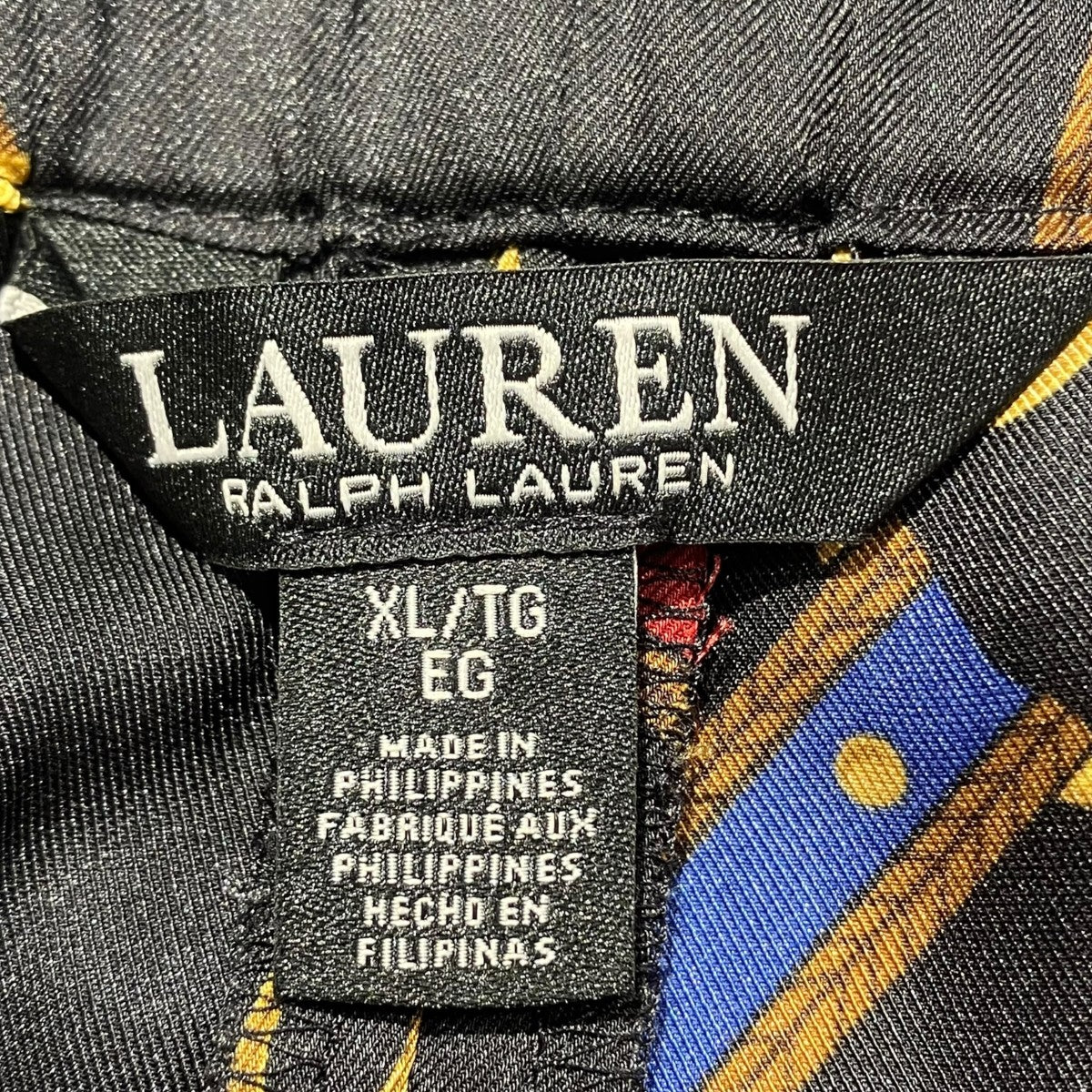 LAUREN RALPH LAUREN チェーンスカーフ柄イージーパンツワイドパンツ 古着・中古-6枚目のアイテム画像