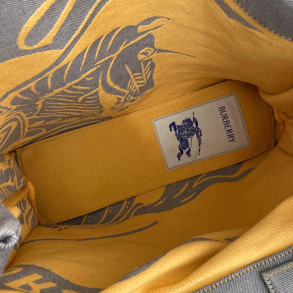 BURBERRY MEDIUM CANVAS TOTEトートバッグ 古着・中古-5枚目のアイテム画像