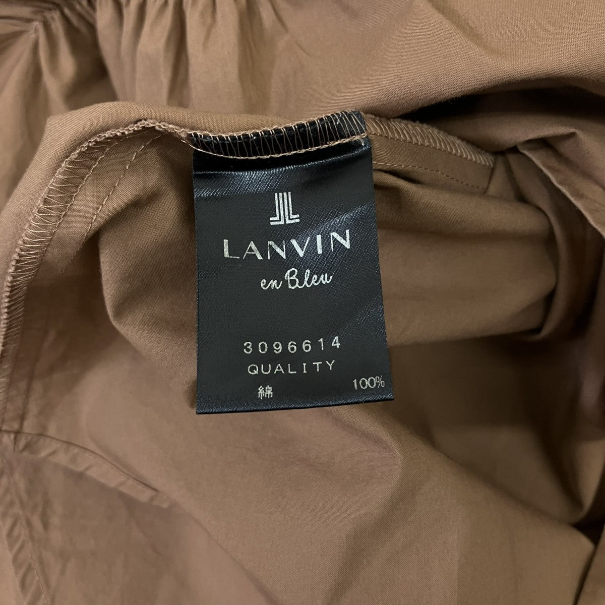LANVIN en Bleu シャーリング袖リボンブラウス3096614 古着・中古-6枚目のアイテム画像