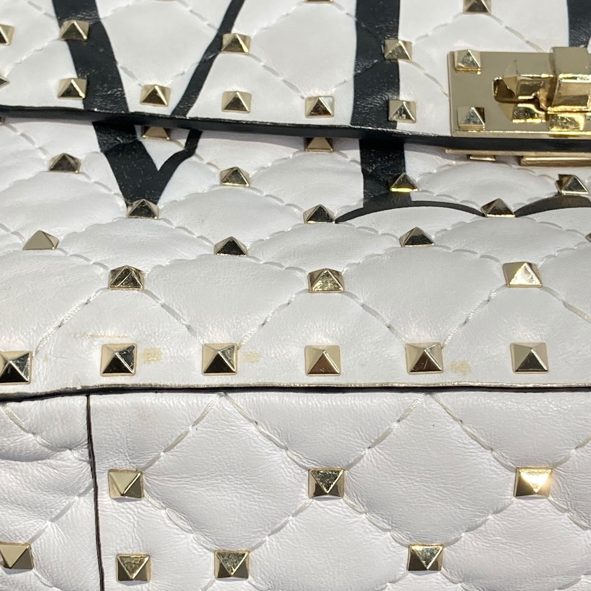 VALENTINO ロックスタッズスパイク チェーンショルダーバッグ 古着・中古-8枚目のアイテム画像