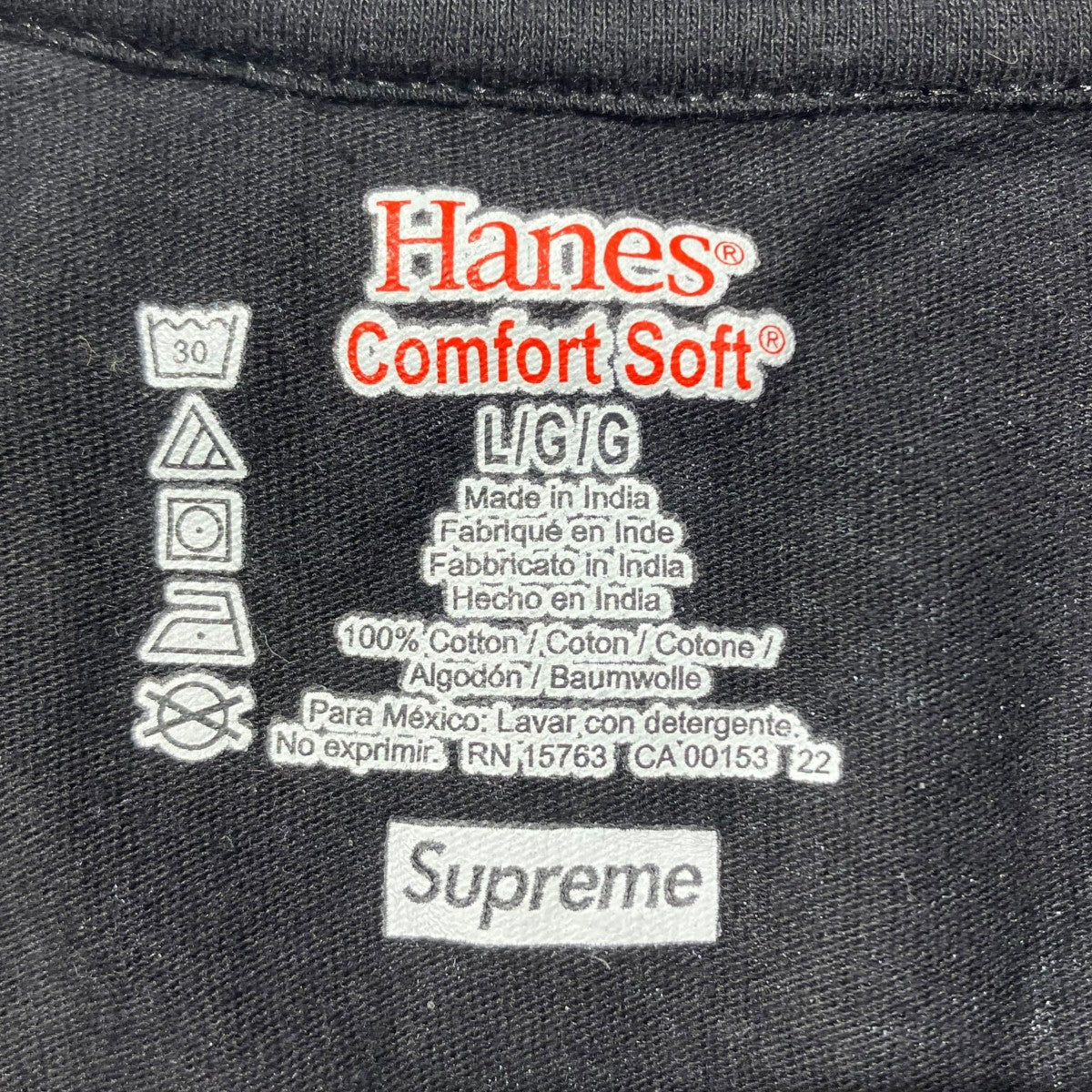 Hanes×Supreme 半袖カットソー 古着・中古-5枚目のアイテム画像