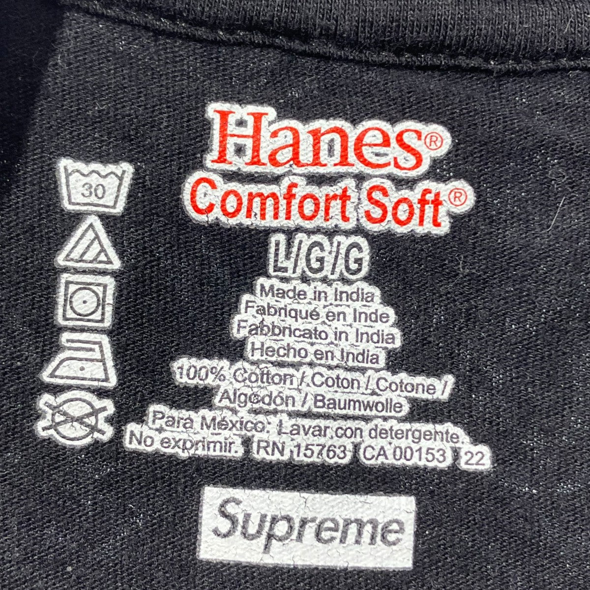 Hanes×Supreme 半袖カットソー 古着・中古-5枚目のアイテム画像