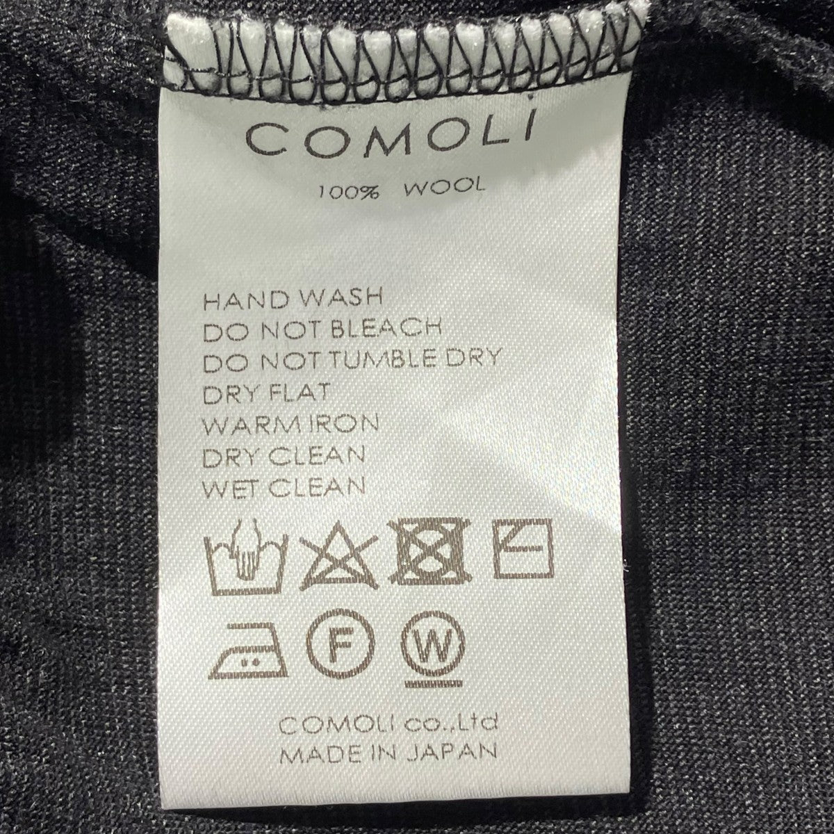 COMOLI 23AWサマーウール 長袖クルー長袖TシャツY03-05022 古着・中古-6枚目のアイテム画像