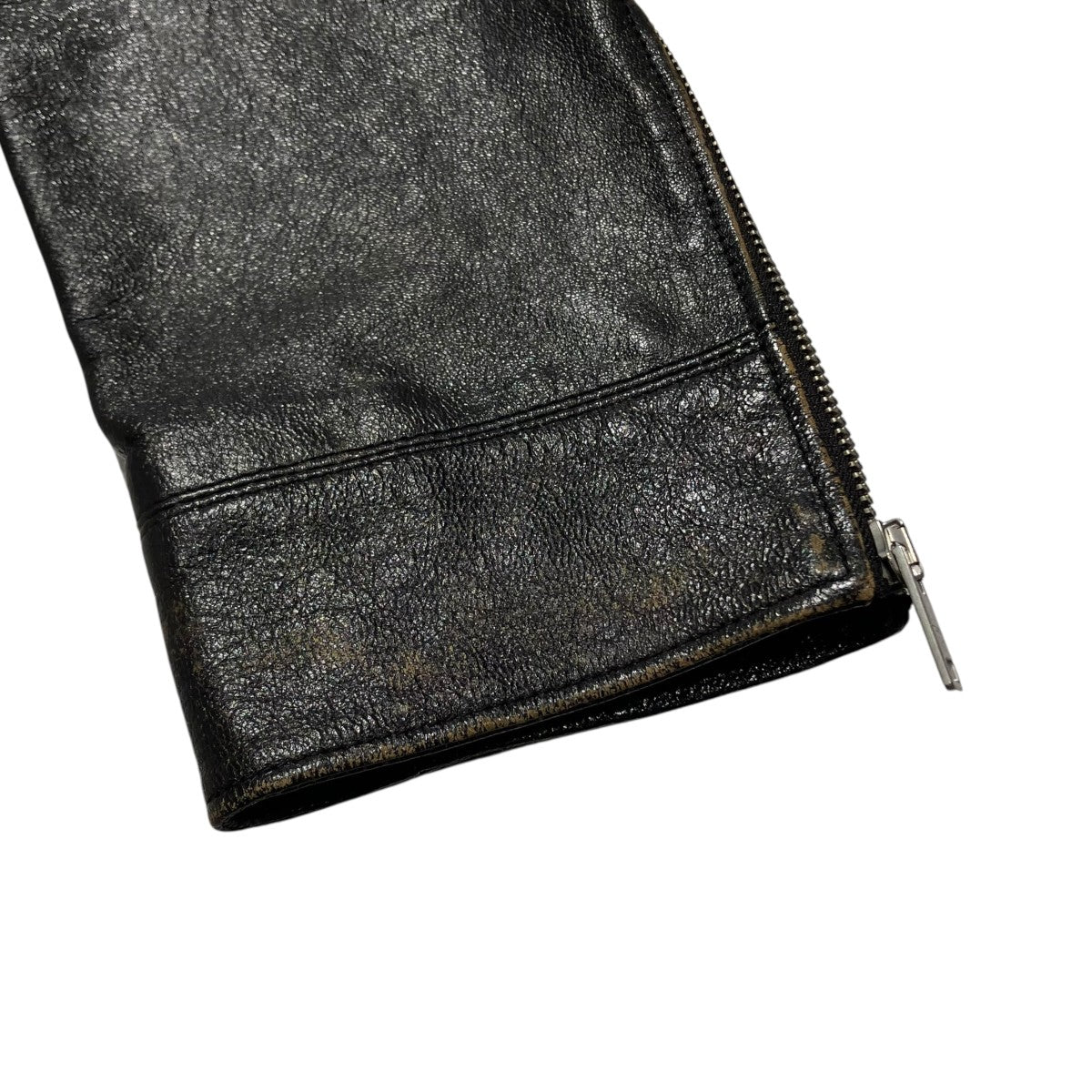 PRADA VINTAGE LEATHER SINGLE JACKETレザージャケットUPW491 古着・中古-4枚目のアイテム画像