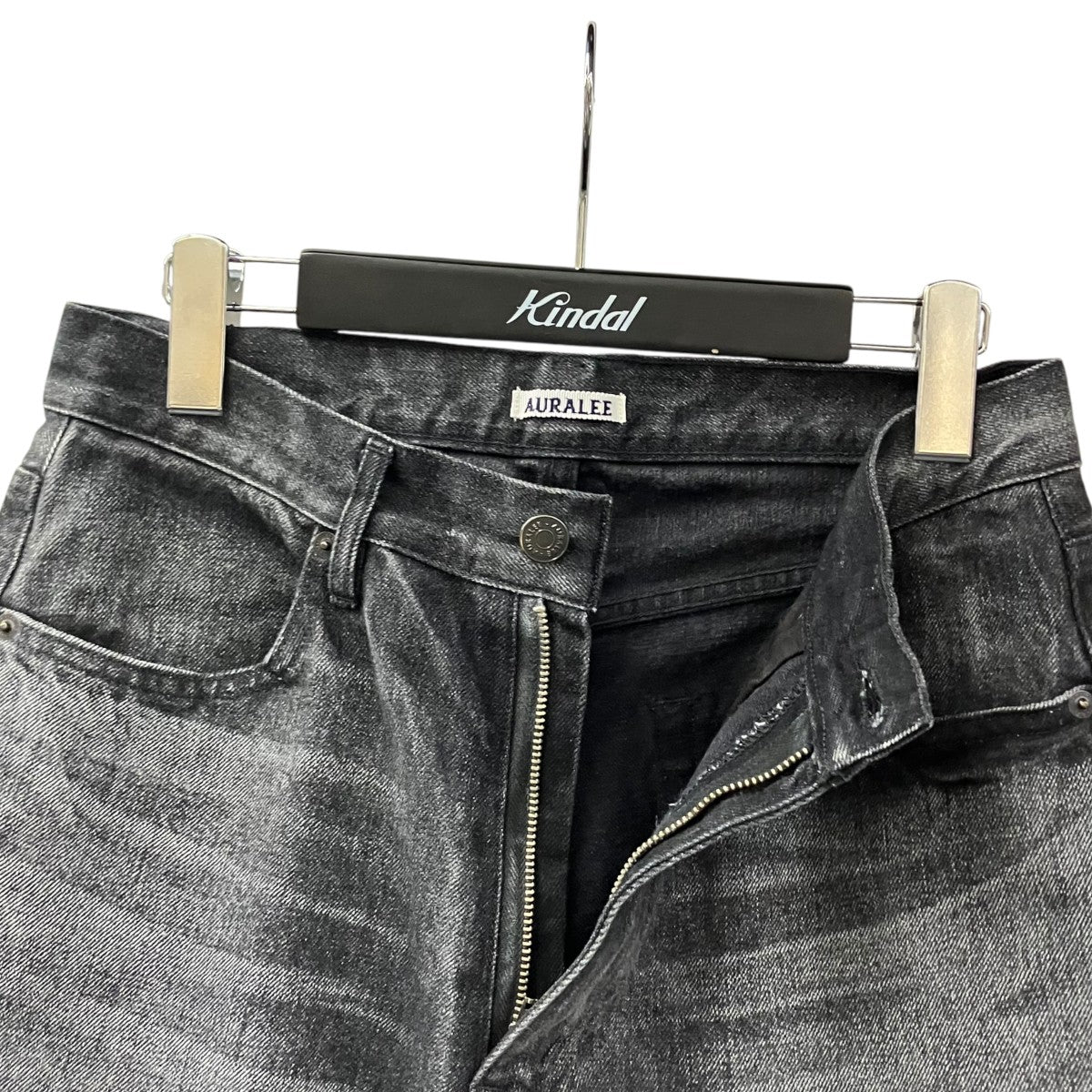 AURALEE SELVEDGE FADED HEAVY DENIM PANTSデニムパンツA24AP03DH 古着・中古-3枚目のアイテム画像