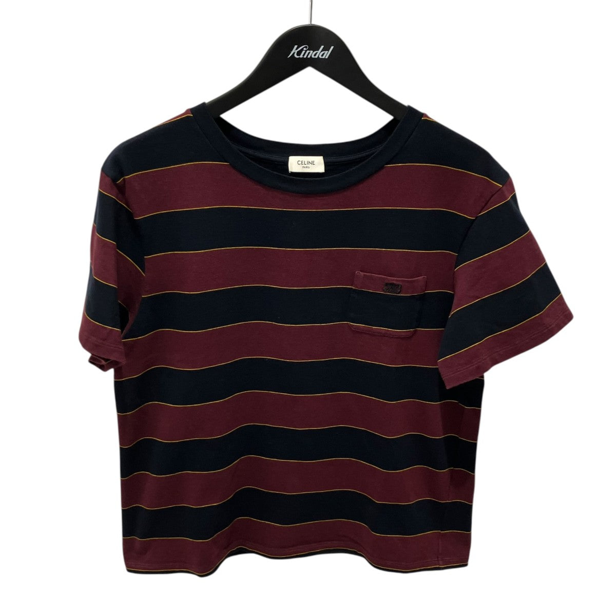 CELINE トリオンフストライプレギュラーTシャツボーダーTシャツ2X58H997V 古着・中古-1枚目のアイテム画像