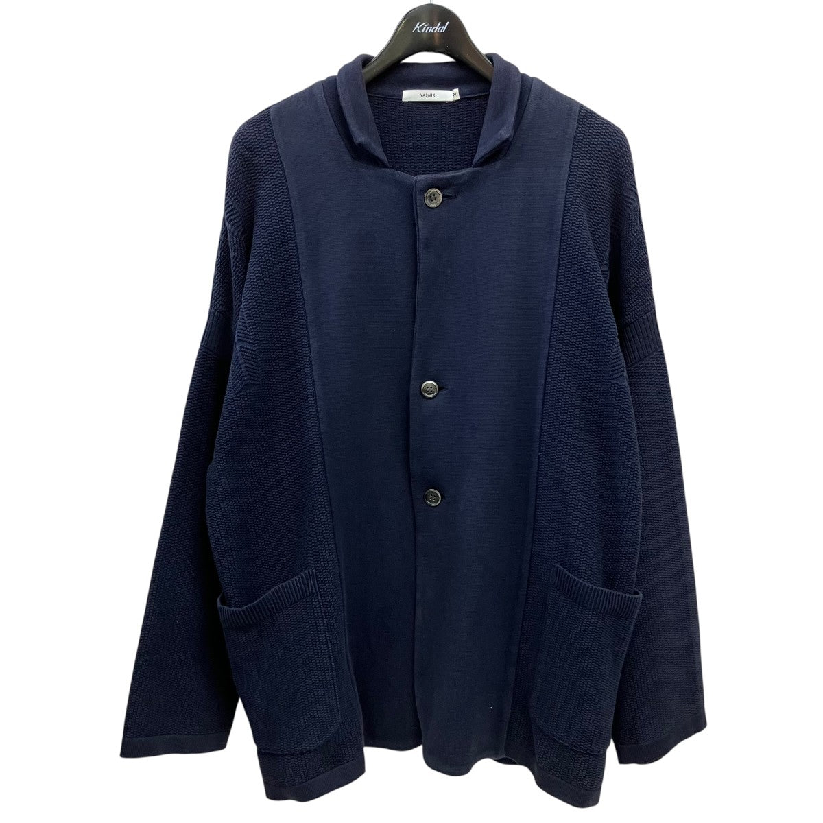 YASHIKI 19SSYukima Knit JacketニットジャケットYSK-19SS-KN01 古着・中古-1枚目のアイテム画像