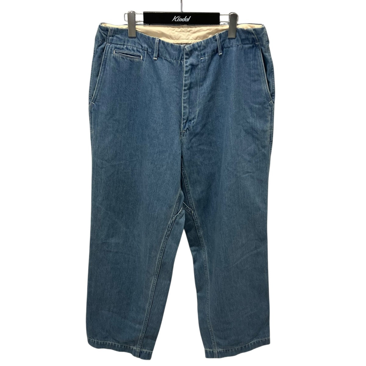 nanamica ナナミカ デニム サルエルパンツ W32 日本製 カーゴパンツ nanamica(ナナミカ) Wide Denim Pants Indigo Bleachデニムパンツ