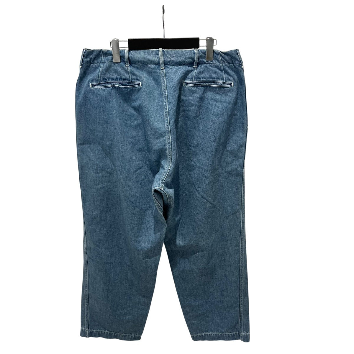 nanamica(ナナミカ) Wide Denim Pants Indigo Bleachデニムパンツ