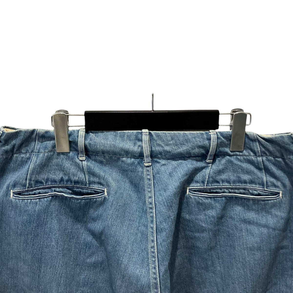 nanamica Wide Denim Pants Indigo BleachデニムパンツSUCS306 古着・中古-5枚目のアイテム画像