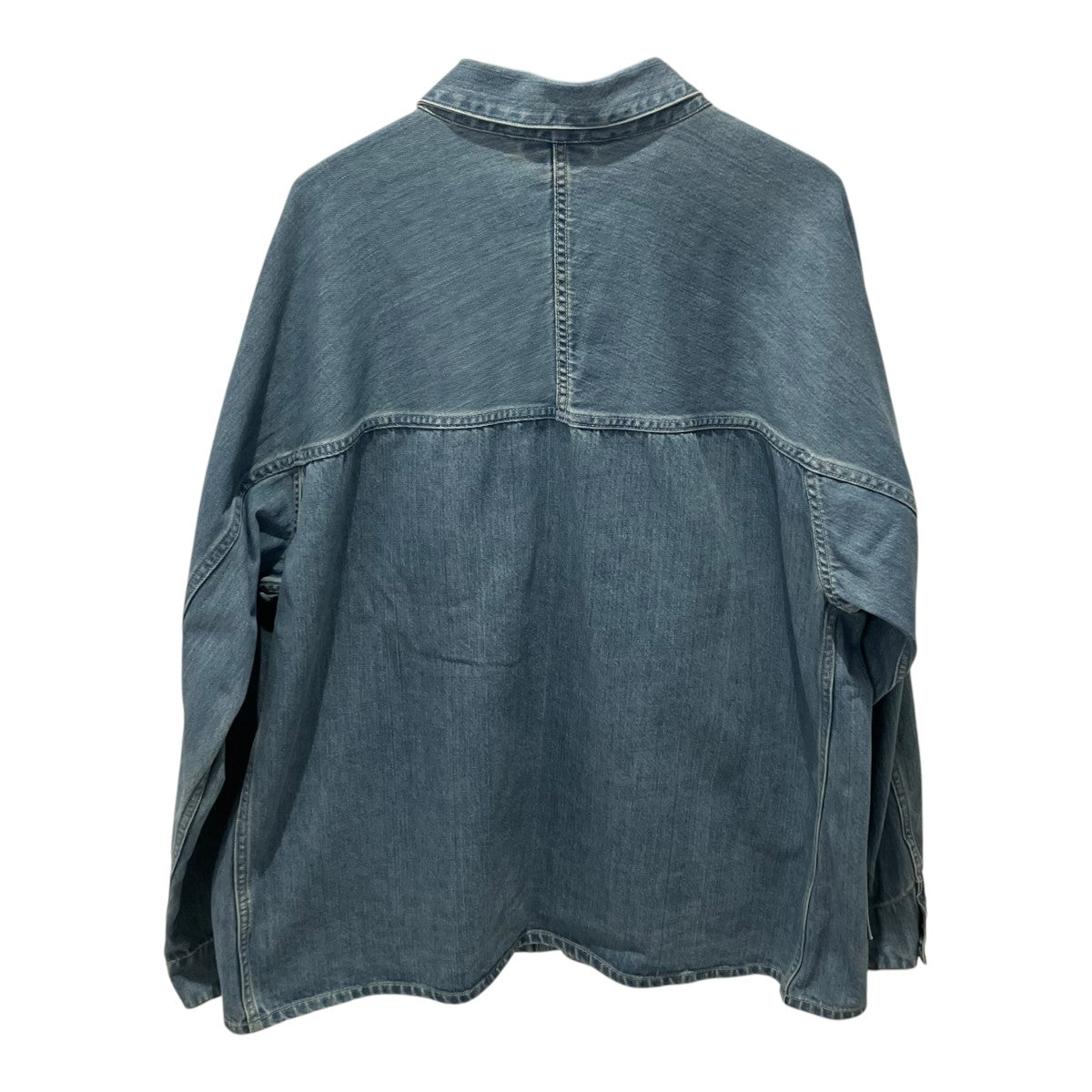 nanamica Denim Jacket INDIGO BLEACHカバーオールSUAS303 古着・中古-2枚目のアイテム画像