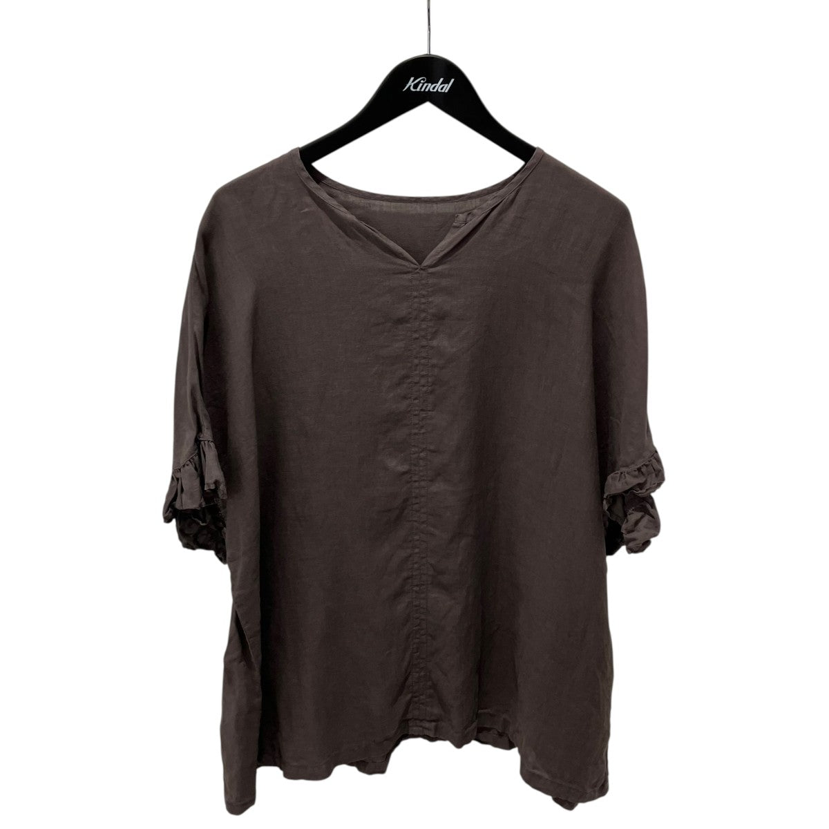 nest Robe 22SSリネンフリルスリーブTブラウス01222-1045 古着・中古-1枚目のアイテム画像
