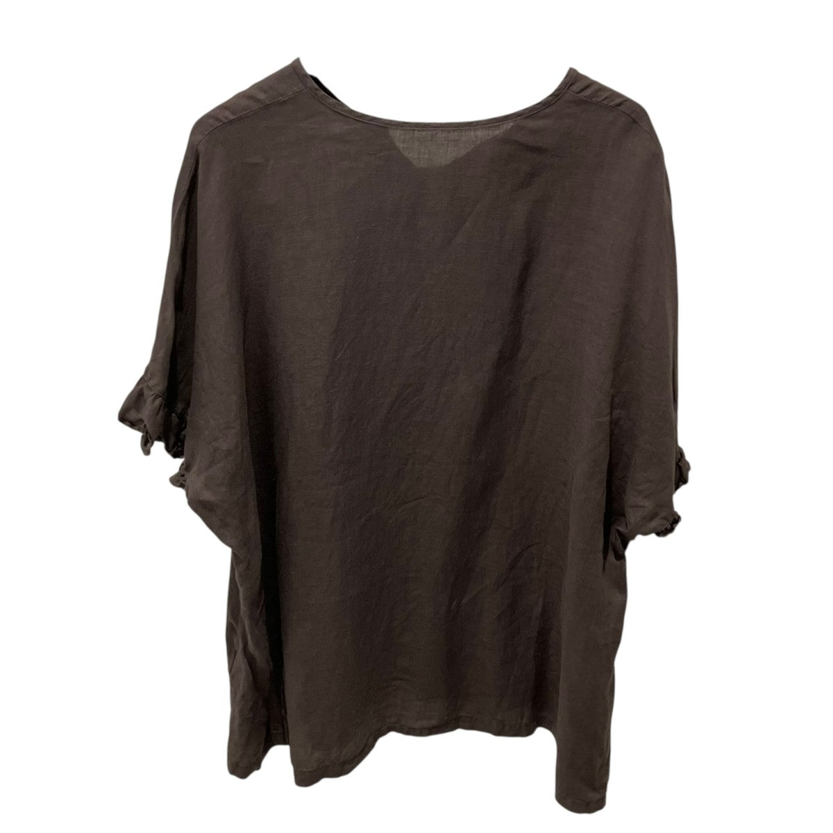 nest Robe 22SSリネンフリルスリーブTブラウス01222-1045 古着・中古-2枚目のアイテム画像
