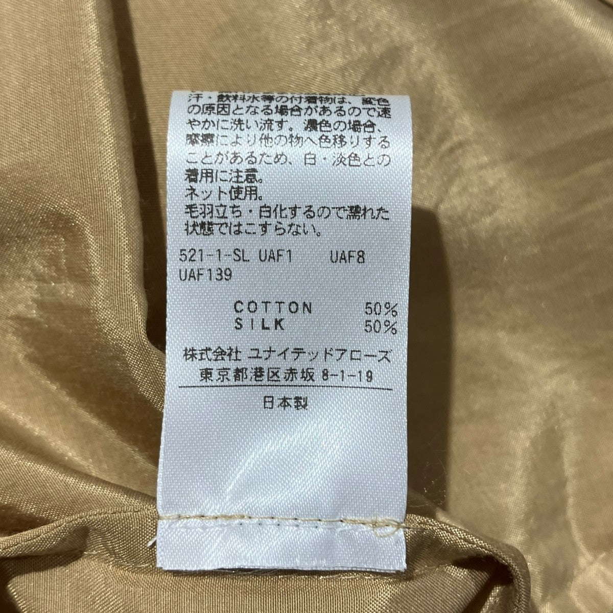 6(ROKU) BEAUTY＆YOUTH COTTON SILK GATHER SLEEVE BLOUSE長袖ブラウス8611-242-0193-2330 古着・中古-6枚目のアイテム画像