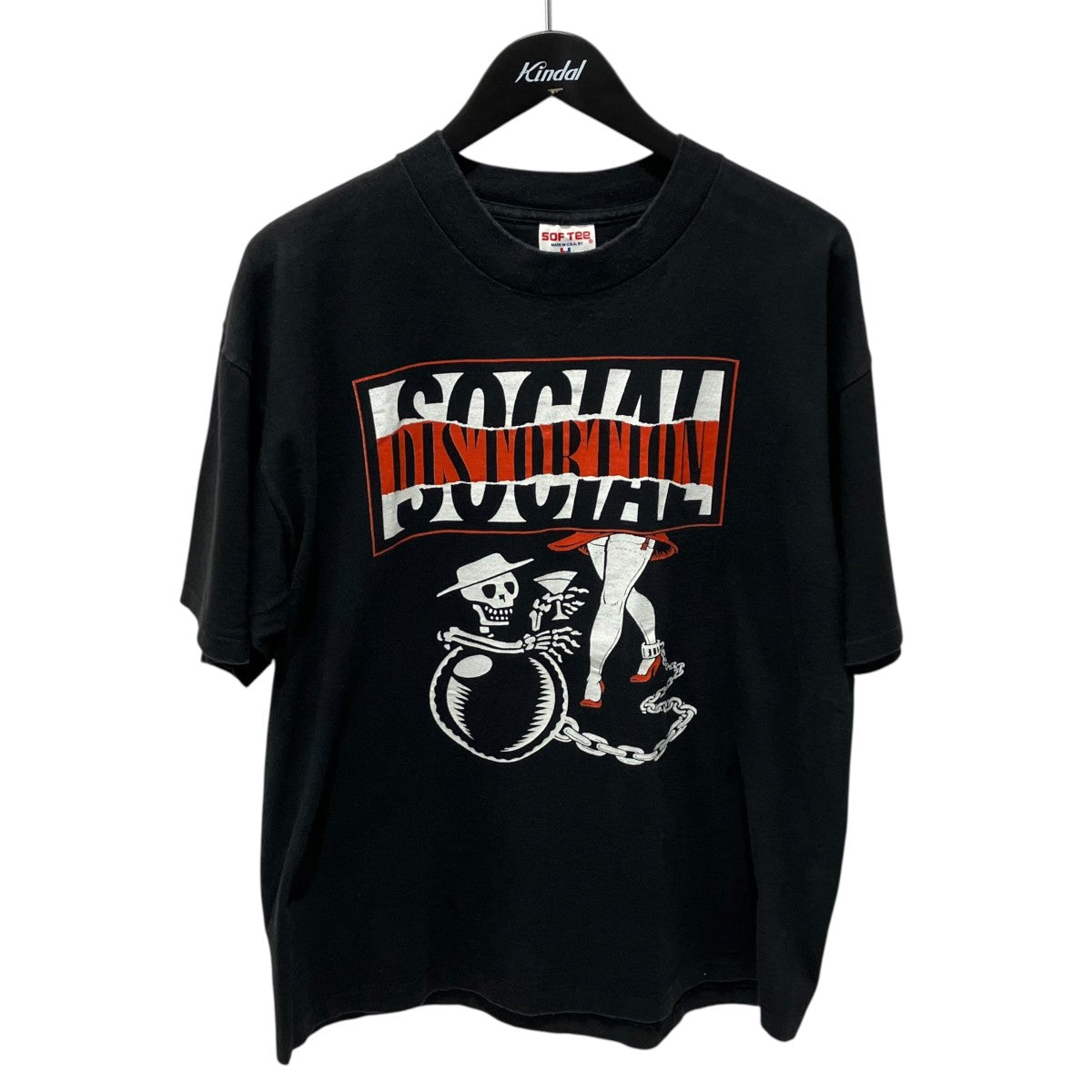 VINTAGE 90sSOCIAL DISTORTION BOLL＆CHAIN TOURTシャツ 古着・中古-1枚目のアイテム画像