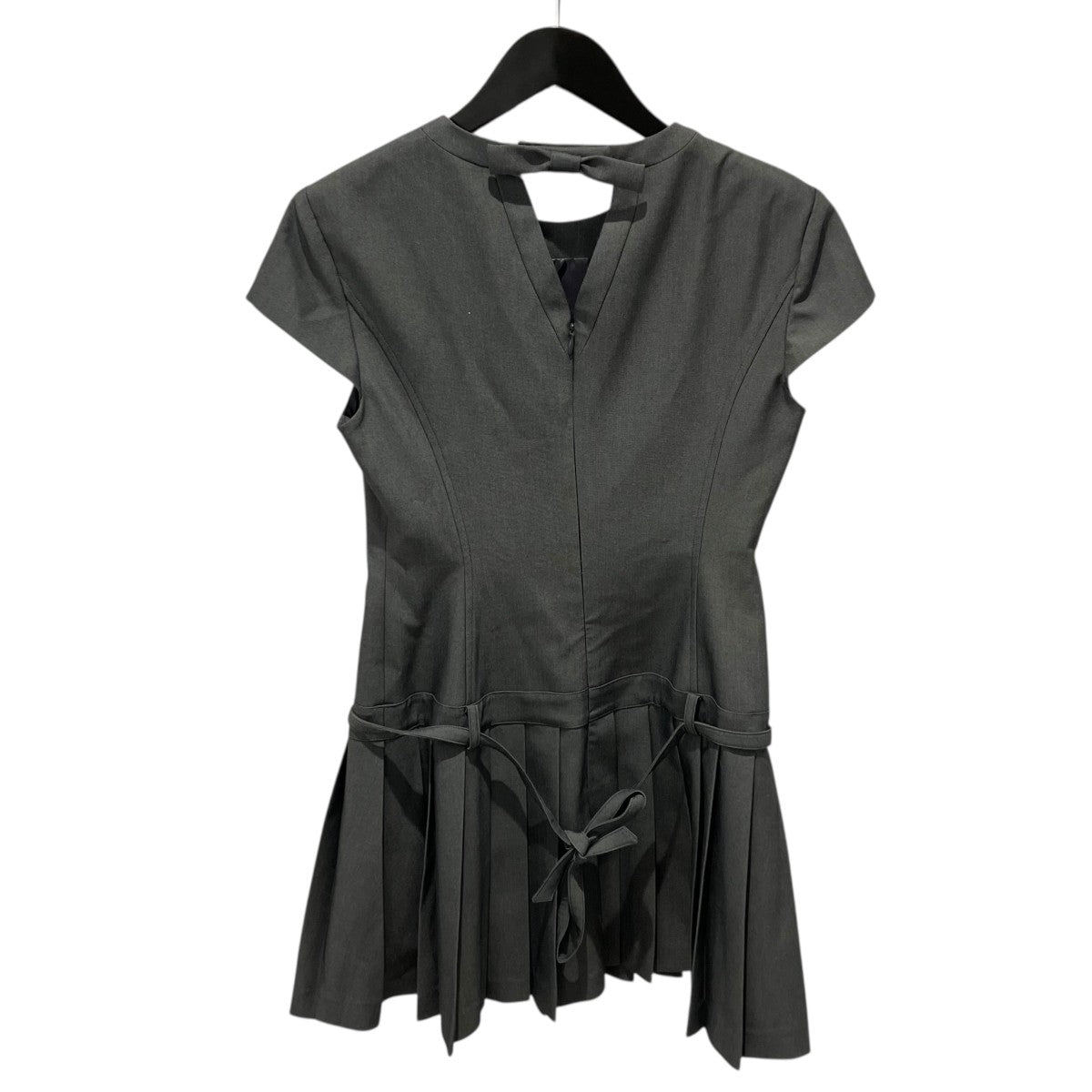 MAU SOLEUM ベルト付 韓国発 Back Bow Pleated Dress Topワンピース 古着・中古-2枚目のアイテム画像