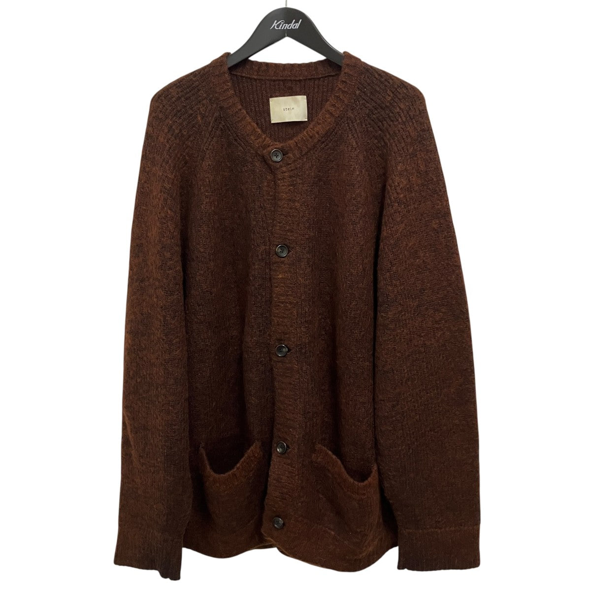 stein 21AWSUPER KID MOHAIR CARDIGAN厚手カーディガンST.812 古着・中古-1枚目のアイテム画像