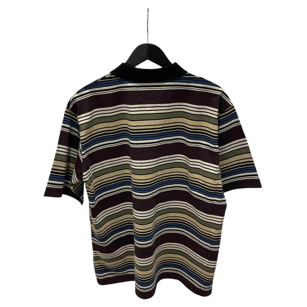 sacai 26SSボーダーハーフジップTシャツ26-03984M 古着・中古-2枚目のアイテム画像