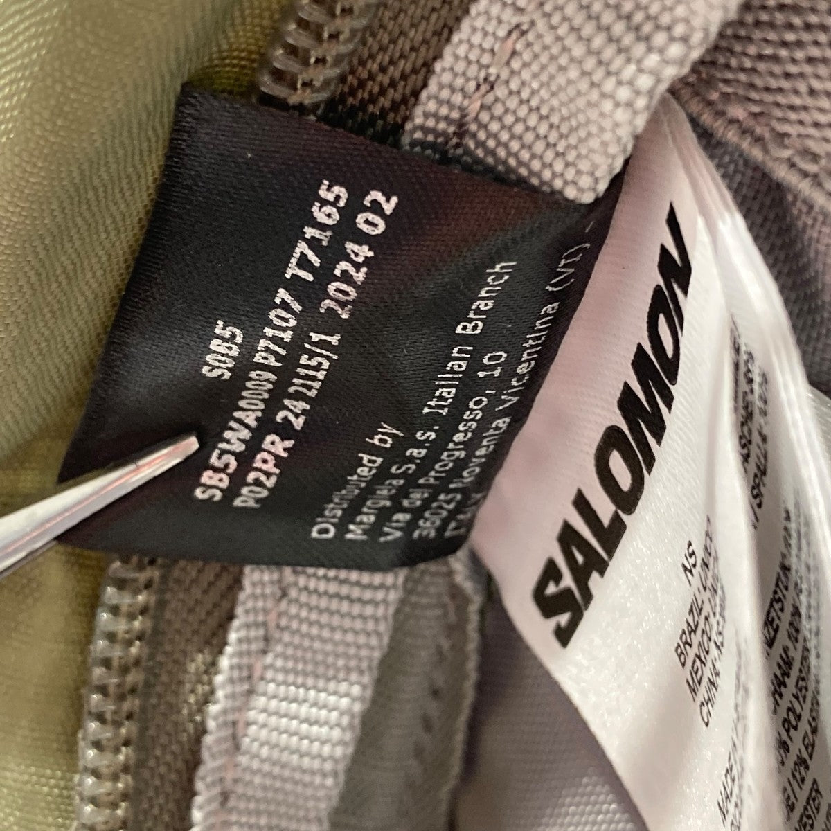 MM6 Maison Margiela×SALOMON 24AWXT15 BACKPACK Deep Lichen Greenリュック 古着・中古-5枚目のアイテム画像