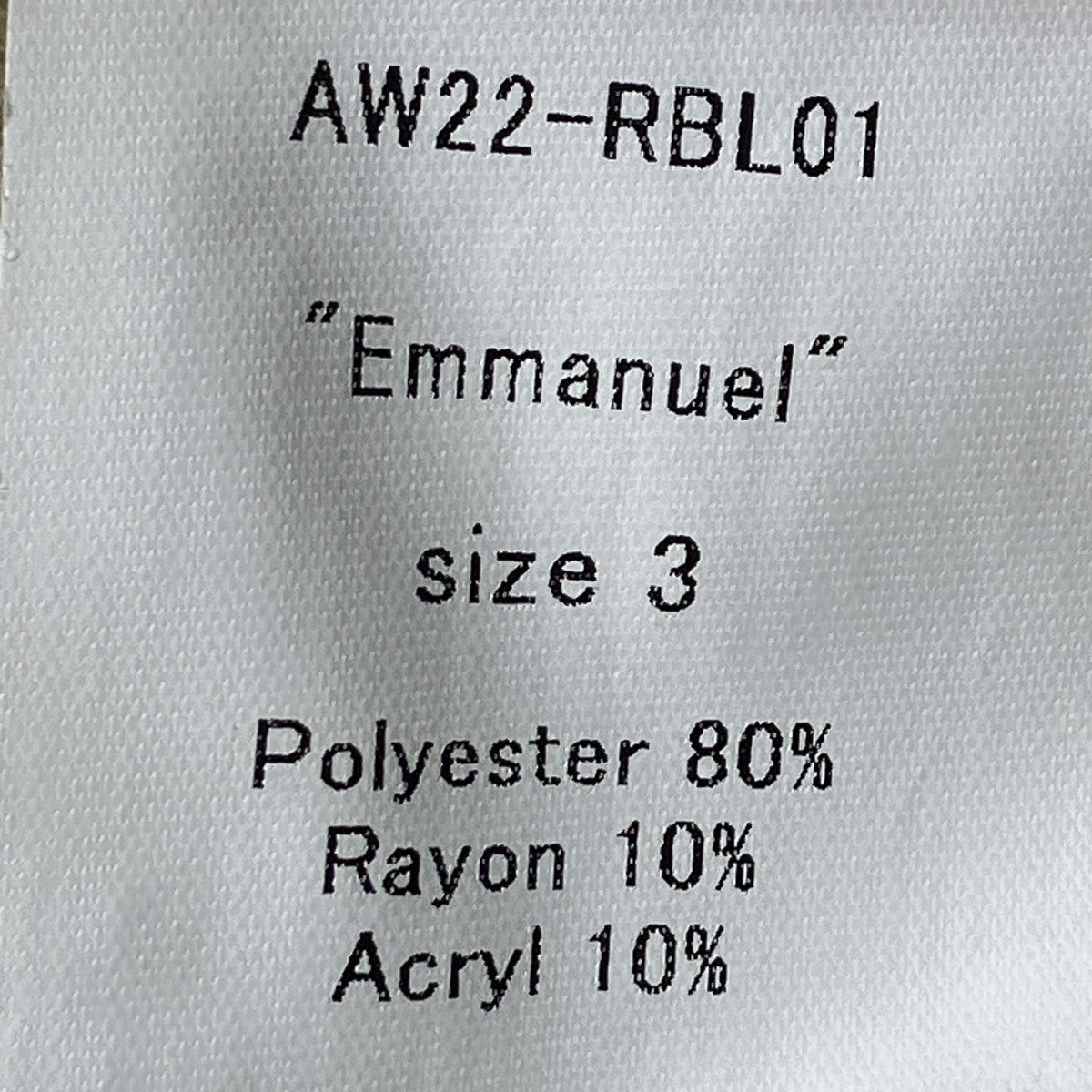 22AWジップアップジャケットAW22-RBL01